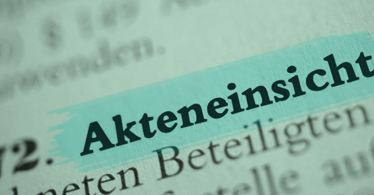 Akteneinsicht Im Bussgeldverfahren So Kommen Sie An Ihre Akte